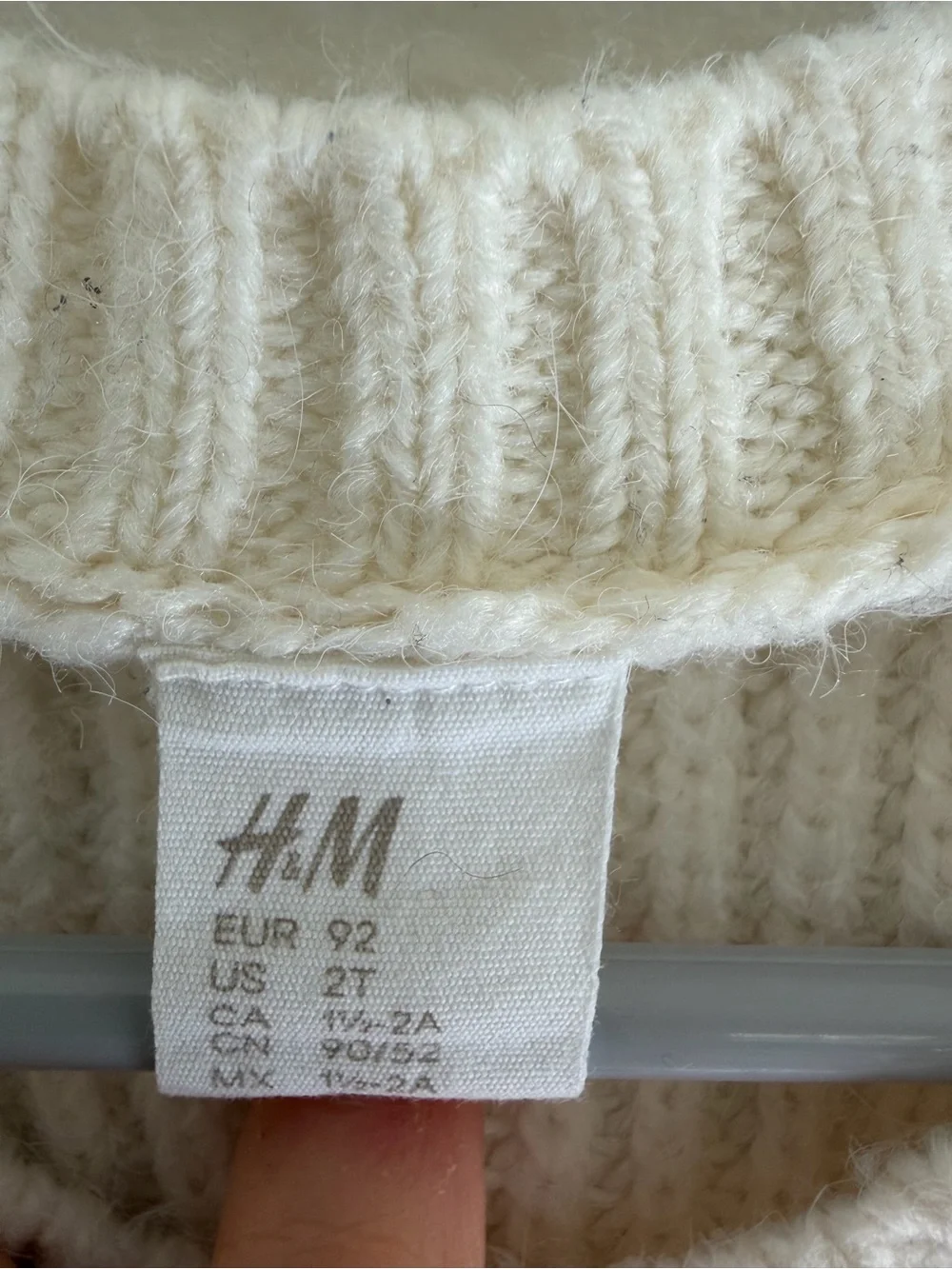 H&M Kids Cream Knit Button-Front Cardigan